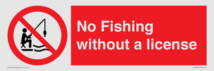 No Fishing without a license
